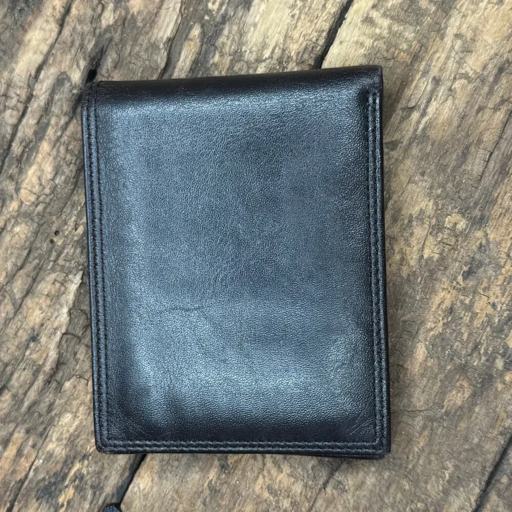 Etienne Aigner Mens Brown Genuine Leather Bifold Wallet Excellent Vintage